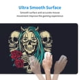 thumbnail image 5 of DouZhe Large Mouse Pad, Vintage Skull Flower Rose Non-Slip Waterproof Rubber Keyboard Office Desk Pads Mousepad, 29.5 x 15.8 inches 3mm Thick, 5 of 7