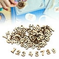 thumbnail image 3 of 200PCs DIY Log Wood Sheet Wooden Numbers 0 to 9 Unpainted Wood Craft Children Educational Toy Crafts Decor for Mixed Numbers, 3 of 9