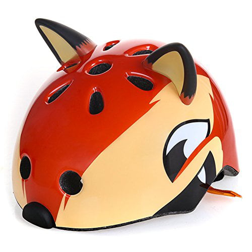 Atphfety Kids Bike Helmet Multi-Sport Helmet Cycling/Skateboard/Scooter/Skating/Roller Blading Protective Gear,from Toddler to Youth (Orange Fox, S(50-54CM))