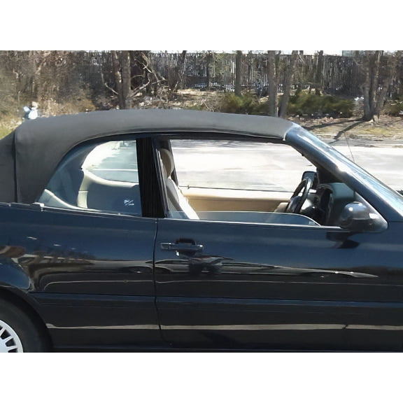 Rvinyl Pillar Post Window Trim Compatible with Volkswagen Cabrio 1995-2002 - Aluminum (Brushed