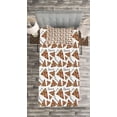 thumbnail image 3 of Ambesonne Pizza Quilted Bedspread Set 2 Pcs, Doodle Art Style Slices, Twin Size, Multicolor, 3 of 3