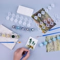 thumbnail image 4 of 20 Strips 120 Cans Empty Paint Strips Paint Jar Cups 20 Pieces Paint Brushes for School Art Craft Supplies (3ml/0.17 Oz), 4 of 5