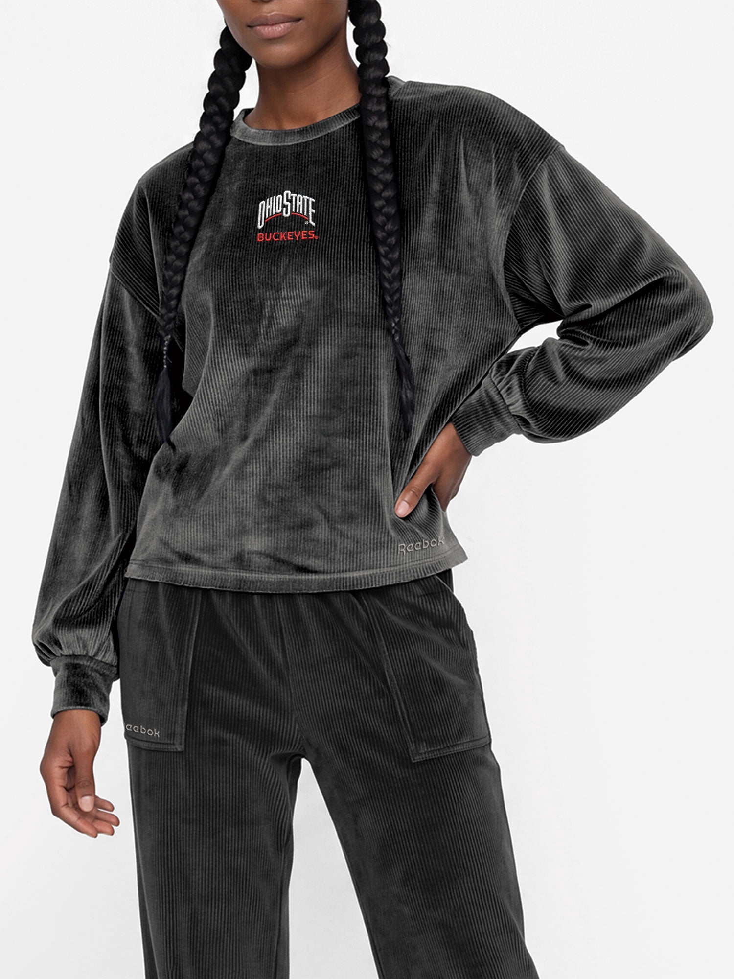 Ohio State Buckeyes Reebok Womens Crew Neck Pullover with Balloon Sleeves