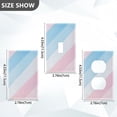 thumbnail image 7 of Yayeee Blank Wall Plate Cover 1-Gang 4.5"x2.7" Home Unused Decorative Outlet, Blue Gradient, 7 of 7