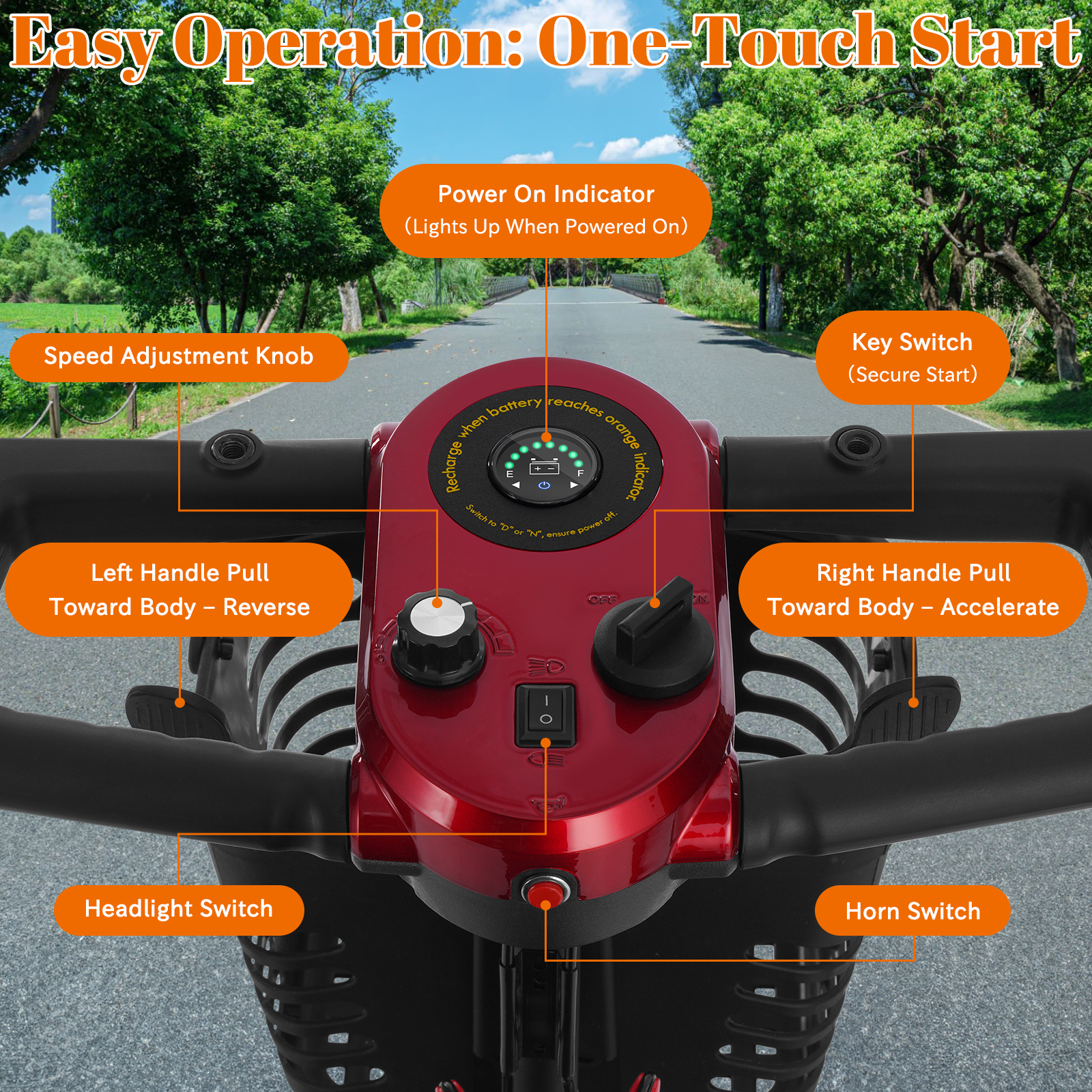 4 Wheel Mobility Scooter for Seniors&Adults,15 Miles Foldable Electric Mobility Scooter,350W Powered Electric Wheelchair Device for Adults 300 lbs,LED Lights,Basket,Compact Mobile for Travel