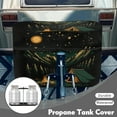thumbnail image 3 of Yuyamidu Camping Propane Tank Cover Starry Sky Gas Cylinder Cover Double 30lb Trailer Travel Accessories, Protects Propane Tanks During Travel, 3 of 8