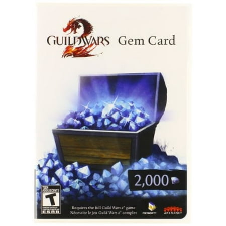 NCSOFT PC Guild Wars 2 Gem Card - 2000 Gems (Guild Wars 2 Best Pve)