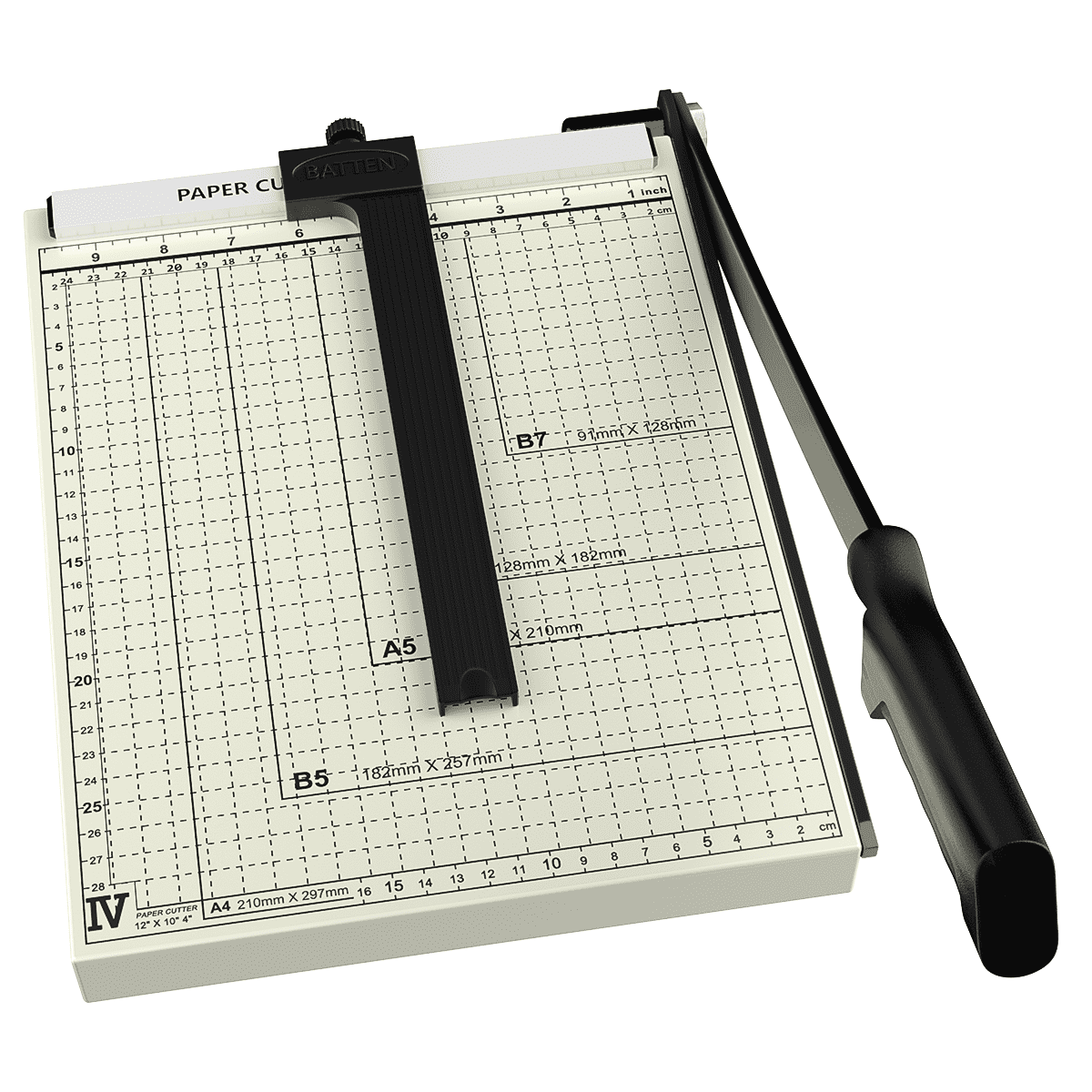 School Supplies 12" Paper Cutter for Cardstock, A4 Stack Guillotine