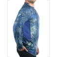 thumbnail image 3 of Realtree Wav3 Blue Yellow Men's Long Sleeve Performance Fishing T-Shirt, 3 of 4