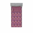 thumbnail image 2 of Ambesonne Abstract Fitted Sheet & Pillow Sham Set, Modern Marbling Art Design, Full, Multicolor, 2 of 3