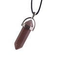 thumbnail image 7 of Opvise Faux Gemstone Rock Natural Quartz Healing Point Chakra Reiki Pendant Rope Necklace, 7 of 7