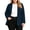 Navy, variant on Plus Size Casual Blazers for Curvy Women Button Front Long Sleeve Work office Blazer Jacket Pockets Pink XL(XL)