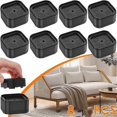 thumbnail image 5 of 8 Pcs Furniture Risers Heavy Duty Bed Chair Table Heightening Foot Pad Non-Slip Floor Furniture, 5 of 5