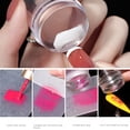 thumbnail image 3 of 1Pcs Uñas Arte Silicona Impresora Francés Manicura Stamper Con Raspador Conjunto De Sellos Kit Herramienta Profesional Estampado Para Plantilla 5Color, 3 of 4