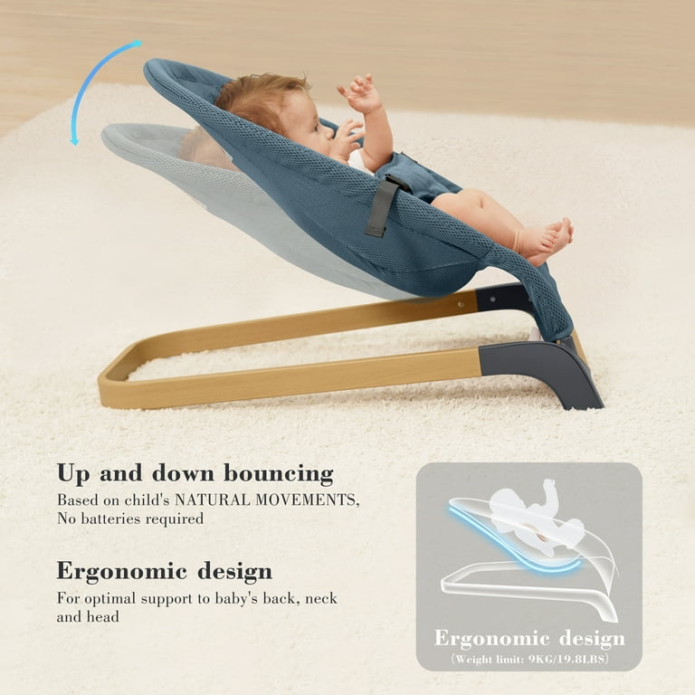 Wooden baby bouncer discount seat