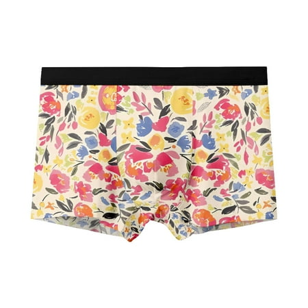 

Men s Novelty Underwear Boxer Briefs floral Styles Unique pattern Trunks unique gifts for boyfriend Sizes 2XS-6XL