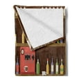 thumbnail image 2 of Bar Soft Flannel Fleece Throw Blanket, Nightclub Pub Scene Tavern Venue with Alcohol Bottles Beverage Booze Fun Times, Cozy Plush for Indoor and Outdoor Use, 70" x 90", Multicolor, by Ambesonne, 2 of 5