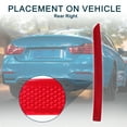 thumbnail image 3 of Reflector lateral derecho trasero Unique Bargains No.63147848584 para BMW M3 Base 3.0L L6 2015-2018 1 Pcs Rojo, 3 of 7