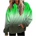 thumbnail image 2 of AUNVITO Women's Fleece Hoodie Loose Fit Drop Shoulder Pocket Oversized Casual Sweatshirt Cozy Winter Warm Pullover, 2 of 5