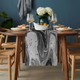 thumbnail image 2 of Black Marble Table Runner - 120 Inch Long, Kitchen Dining Table Runner Dresser Scarves, Vintage Abstract Grey Fluid Aesthetic Farmhouse Decor for Coffee Tables Wedding Party Banquet, 2 of 8
