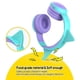 thumbnail image 5 of Auriculares para niños Bluetooth 5.0 Dibujos animados 3.5mm Auriculares para niños Auriculares portátiles plegables, Morado Inevent EL000905-03B, 5 of 7