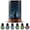 Diffuser With 6 Essential Oil Sets, variant on Oil Diffuser 150ml Black Metal Ultrasonic Cool Mist With Auto Shut-off Protection 7 Colors Changed Led For Home Office Spa Yoga