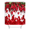 thumbnail image 1 of Balems 180*180Cm 3D Rose Printing Shower Curtain Romantic Shower Curtain Home Bathroom Products, 1 of 12