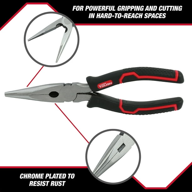 Wiha 8-Piece Tool Set - Phillips Screwdrivers & Long Nose Pliers For DIY & Home Repair