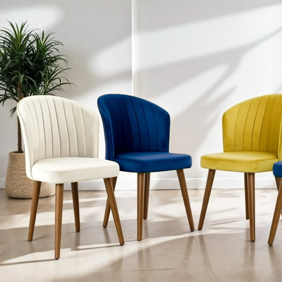 Newboti Furniture Parsons Dining Chair Set of 2 - Gold Velvet 44801