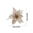 thumbnail image 3 of onlyliua Promoción de Temporada Magnolia con Purpurina Navideña Magnolia con Tallos Decoración para Árbol de Navidad Corona de Flores Decoración Navideña de Año Nuevo Regalo Festivo, 3 of 6