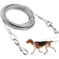 thumbnail image 1 of Correa para Perro, 5m Cadena para Perro de Acero Inoxidable con Hebillas Rotación de 360°, Accesorios para Perro Resistente con Masticació, para Perros Medianos y Grandes (Blanco), 1 of 7