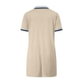 thumbnail image 6 of UVEASISHA Polos Dresses for Women Short Sleeve Collared V Neck Shirt Dress Summer Casual Golf Tennis Mini Dresses with Pockets Khaki M, 6 of 10