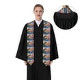 thumbnail image 4 of Fotbe Cherry Blossoms Printed Class of 2024 Graduation Stole, 4 of 7