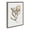 Gray, variant on Kate and Laurel Sylvie Wild Banksia Framed Canvas Wall Art by Sara Berrenson, 18 x 24, Gold, Decorative Flower Art for Wall