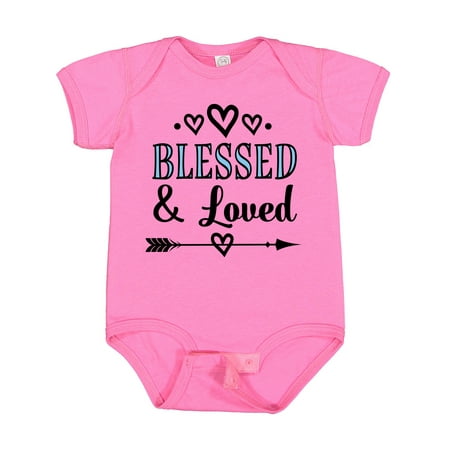 

Inktastic Blessed and Loved Gift Baby Boy or Baby Girl Bodysuit