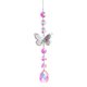 thumbnail image 1 of Atrapasol de mariposa de cristal sintético Farfi, campanilla de viento con prisma arcoíris, colgante para jardín, ventana, decoración del hogar (tipo E), 1 of 8