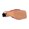 thumbnail image 5 of Ninety Union Lady Couture Casino Jeweled Metallic Square Heel Slide, Red, 11, 5 of 5