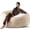 Apricot, variant on Bean Bag Chair 5FT, Large Memory Foam Filled Chair for Adults and Teens, Soft Sofa with Removable Flannel Cover, Round Couch for Living Room Bedroom College Dorm