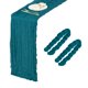 thumbnail image 1 of 2 Paquetes de Caminos de Mesa de Gasa Azul Teal 35.4" x 118" Caminos de Mesa Rústicos para Bodas y Fiestas, (10 Pies), 1 of 6