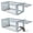 Silver-Small-Rat Trap(Set of 2), variant on Humane Rat Traps No Small Animal Cage Live Mouse Catch And Release Trampa Para Ratones Chipmunk Rodent That Work For Indoor Outdoor - 12.3" L X 6.5" W 5.3" H