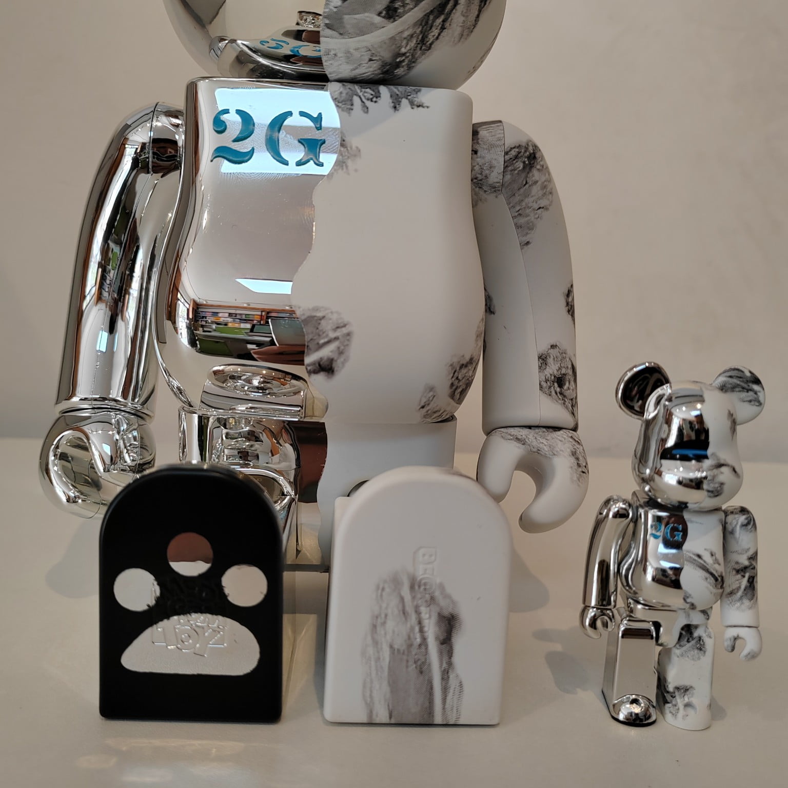 Bearbrick 400%+100% HajimeSorayama 2G Plating Robot Style 11