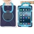 thumbnail image 2 of iPad 10.2 Case with Screen Protector + Shoulder Strap, Dteck Heavy Duty Hybrid Rugged Shockproof Case 360 Rotatable Portable Handle Kickstand Cover for iPad 8th Gen/iPad 7th Gen,NavyBlue, 2 of 6