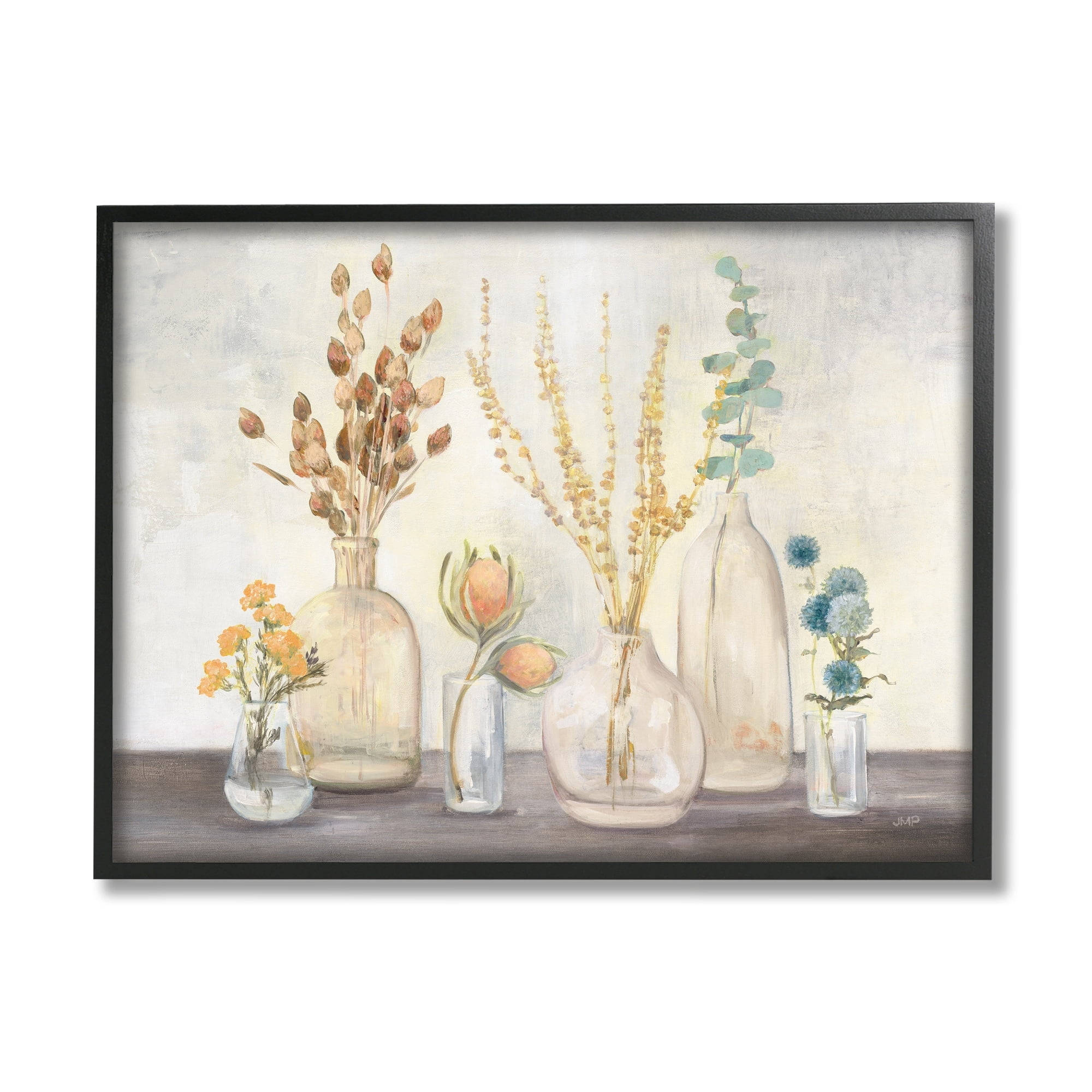 Stupell Industries Autumn Wildflower Farmhouse Bouquets Rustic Floral Painting, 30 x 24, Design by Julia Purinton