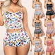 thumbnail image 2 of Pijama de 2 piezas para mujer, con estampado de mariposas, suave, Sexy, de terciopelo, ropa de dormir, lencería de encaje, Top plisado para mujer y pantalones cortos holgados xuanjing unisex, 2 of 2