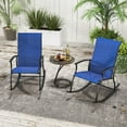 thumbnail image 3 of Gymax Ensemble de 2 Chaises Berçantes d'Extérieur pour Patio avec Tissu Respirant, 3 of 9