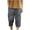 Gray-08, variant on Owordtank Cargo Cropped Pants for Men Plus Size Capris with Multi Pockets