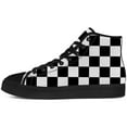 thumbnail image 3 of Aidianart Womens Checkered High Top Shoes High Top Canvas Sneakers Size 14.5, 3 of 5