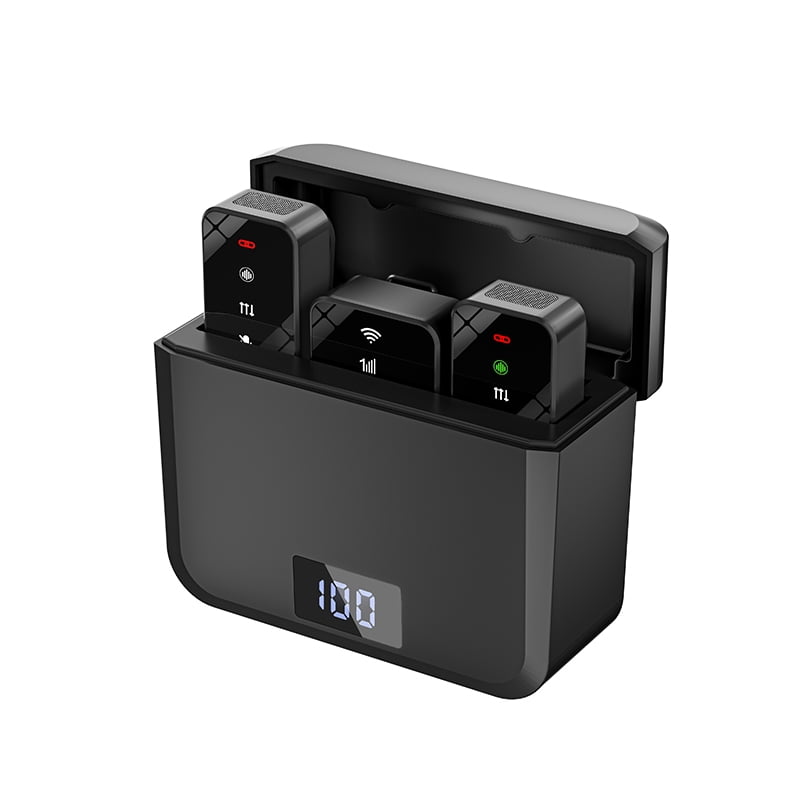 Eclytyku Wireless Dual Lapel Mic – Instant Pairing, Clear Audio & 7-Hour Battery for Vlogs & Interviews