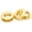 Gold, variant on 5/16" (8mm) Hole Metal Screw Rings Eyelets Grommet Quality Round Polished Purse Replacements Easy Installation Pack of 4 SCET (Gold)