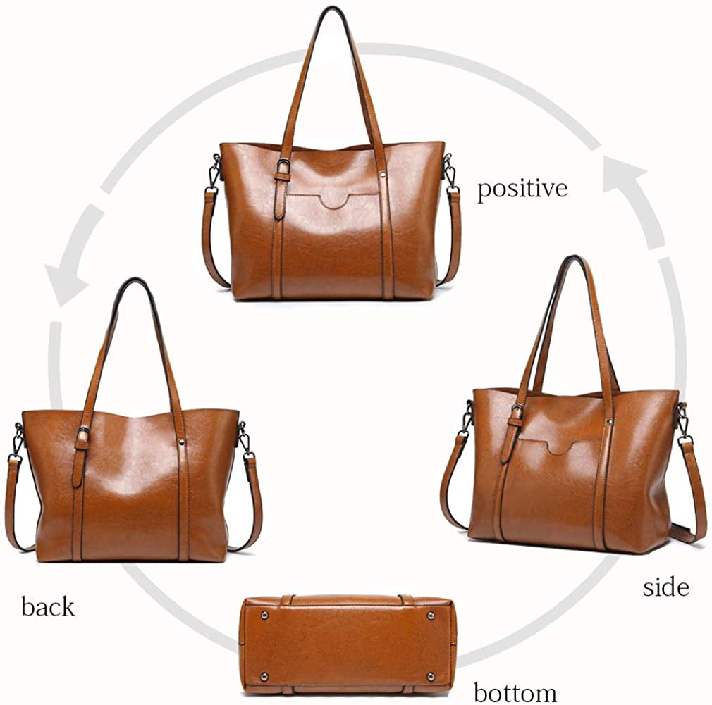 CoCopeanut Womens Leather Purses and Handbags Top Handle Satchel Bags Tote Bags Tote Purses for Women